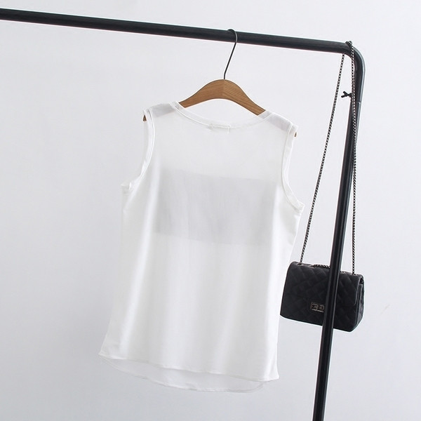 Maieu de damă în alb și negru, cu căptușeală și elemente strălucitoare