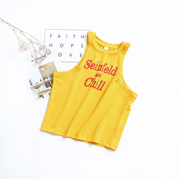 Top scurt de dama cu inscriptie in mai multe culori