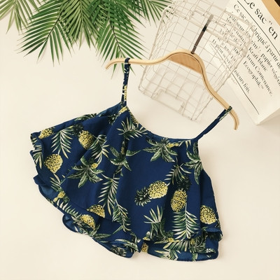 Maieu de dama din sifon cu motive florale in trei culori - model lat