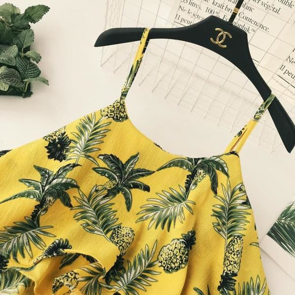 Maieu de dama din sifon cu motive florale in trei culori - model lat