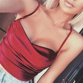 Top dama din piele intoarsa in trei culori