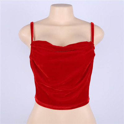 Top dama din piele intoarsa in trei culori