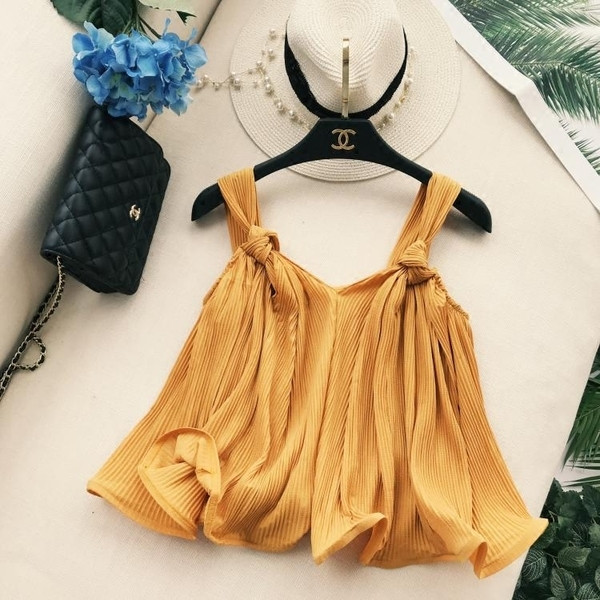 Maieu de damă cu nod decorativ în trei culori