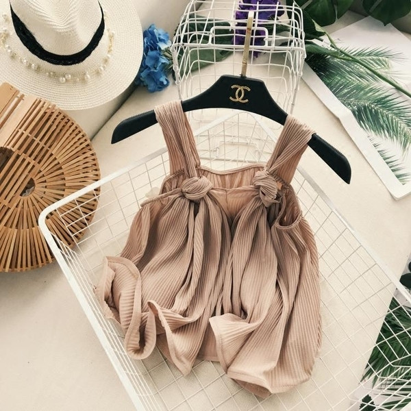 Maieu de damă cu nod decorativ în trei culori