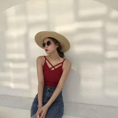 Maieu de dama cu bretele subtiri in mai multe culori - model slim