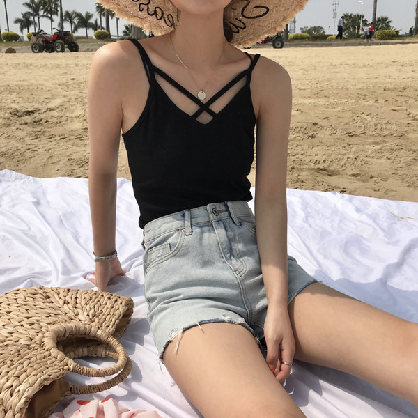 Maieu de dama cu bretele subtiri in mai multe culori - model slim