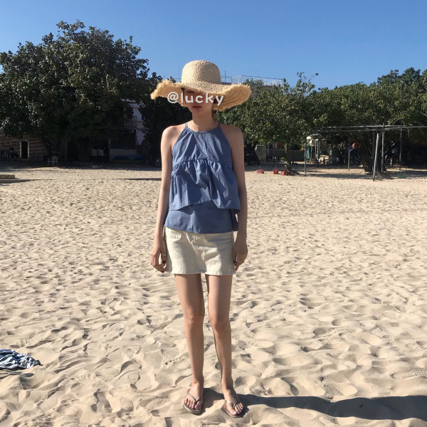 Maieu modern de dama cu volane in doua culori