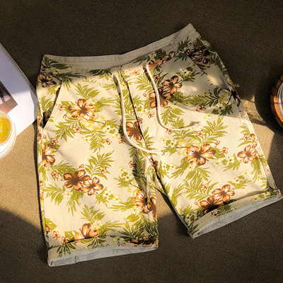 Pantaloni scurți pentru bărbați cu model floral în două culori