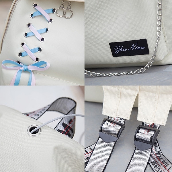 Rucsac de dama cu cravate in mai multe culori si in doua modele