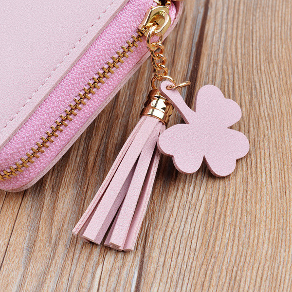 Portofel de dama in mai multe culori cu inscriptie metalica