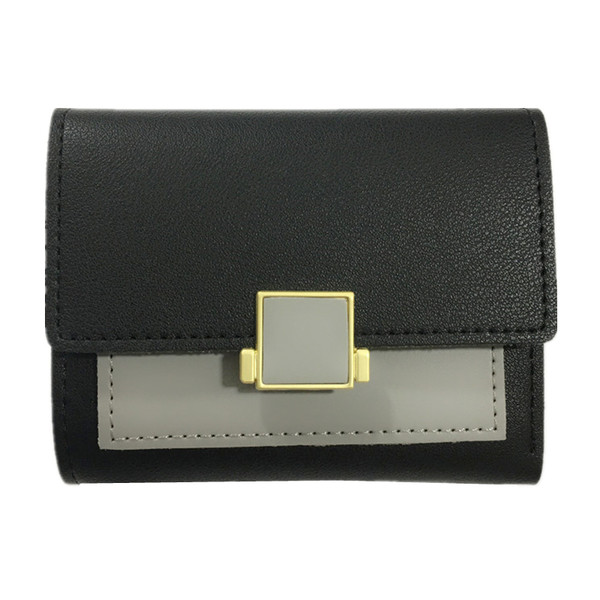 Модерен дамски портфейл в няколко цвята с метални елементи