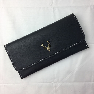 Дамски портфейл в няколко цвята с метална декорация