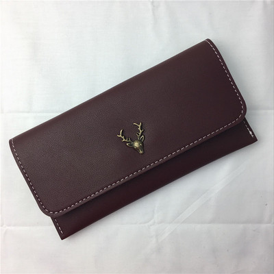 Дамски портфейл в няколко цвята с метална декорация