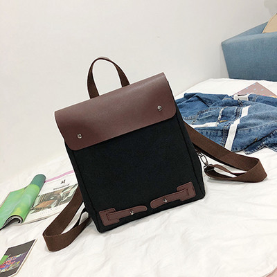 Ежедневна дамска раница с кожени елементи в три цвята