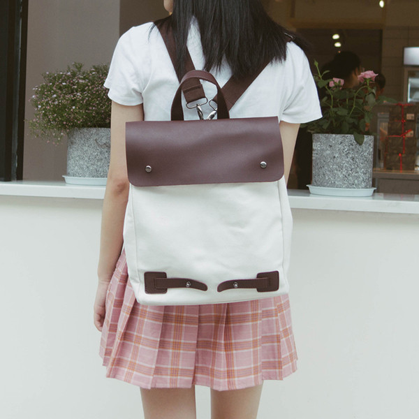 Ежедневна дамска раница с кожени елементи в три цвята