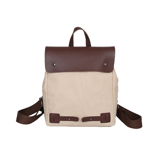 Ежедневна дамска раница с кожени елементи в три цвята