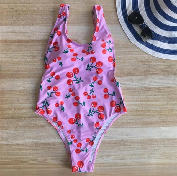 Costum de baie intreg nou de dama cu aplicatie de visiniu in doua culori