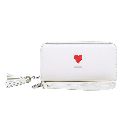 Portofel mare de dama cu fermoar si decor in mai multe culori