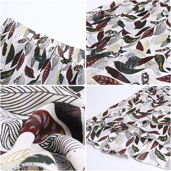 Fusta de dama moderna cu motive florale talie inalta in doua culori