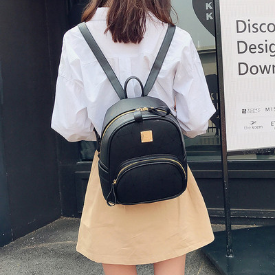 Дамска раница от еко кожа в няколко цвята и модела