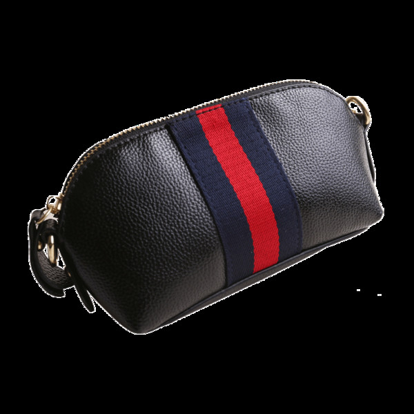 Portofel de dama modern cu fermoar si lant lung