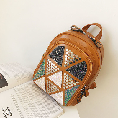 Rucsac mic de dama cu elemente stralucitoare in doua modele