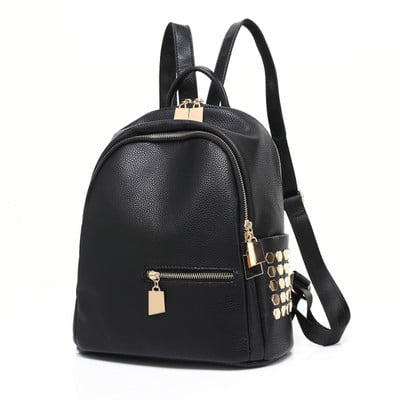 Rucsac elegant de damă cu ochiuri în negru