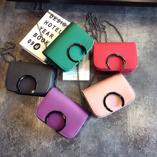 Geanta curata dama cu lant in mai multe culori