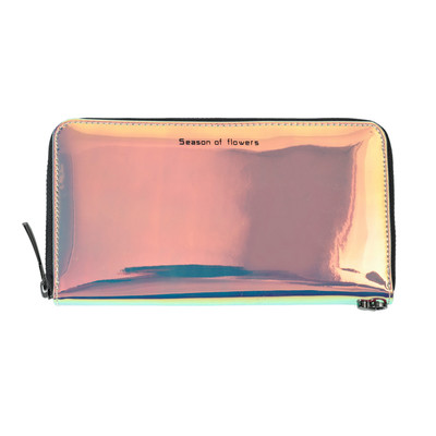 Portofel frumos de dama cu fermoar si finisaj lucios in doua marimi