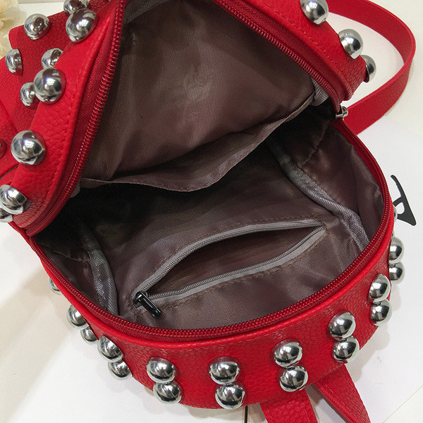 Rucsac de dama in trei culori cu decor metalic