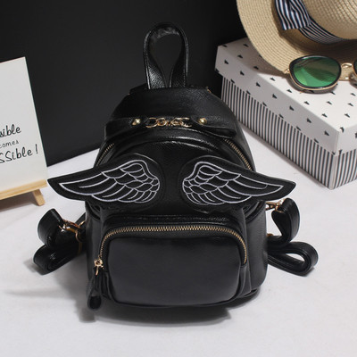 Rucsac de dama cu decor 3D in doua culori