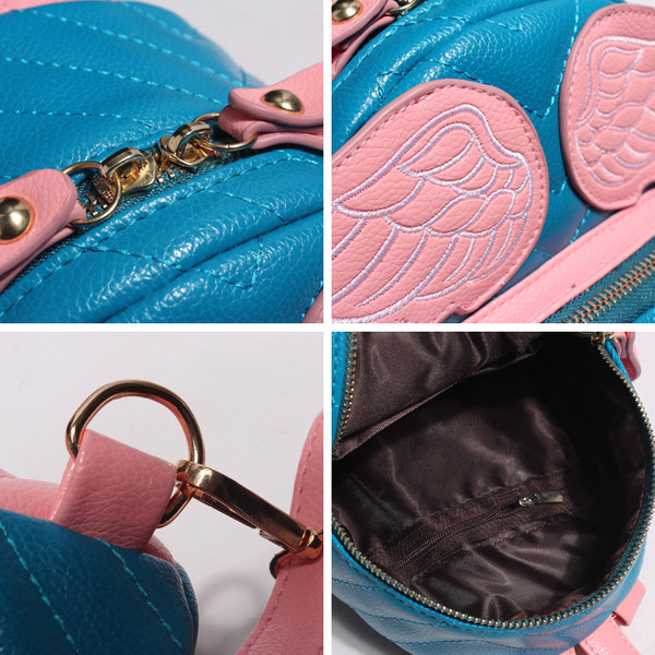 Rucsac de dama cu decor 3D in doua culori