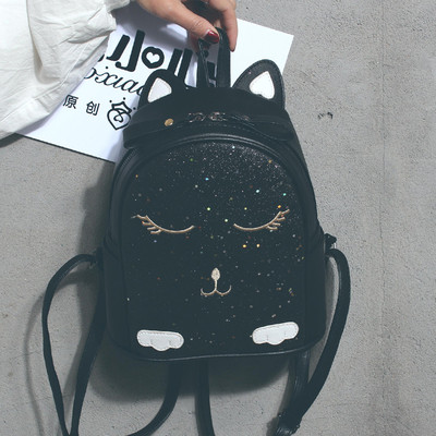 Rucsac de dama cu decor 3D si elemente stralucitoare in mai multe culori