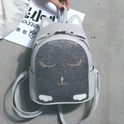 Rucsac de dama cu decor 3D si elemente stralucitoare in mai multe culori