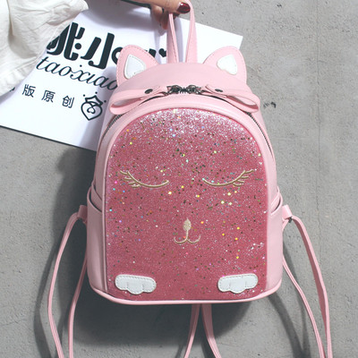 Rucsac de dama cu decor 3D si elemente stralucitoare in mai multe culori