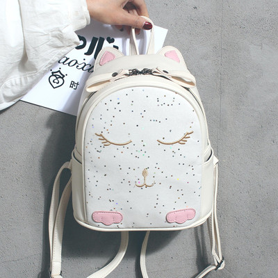 Rucsac de dama cu decor 3D si elemente stralucitoare in mai multe culori