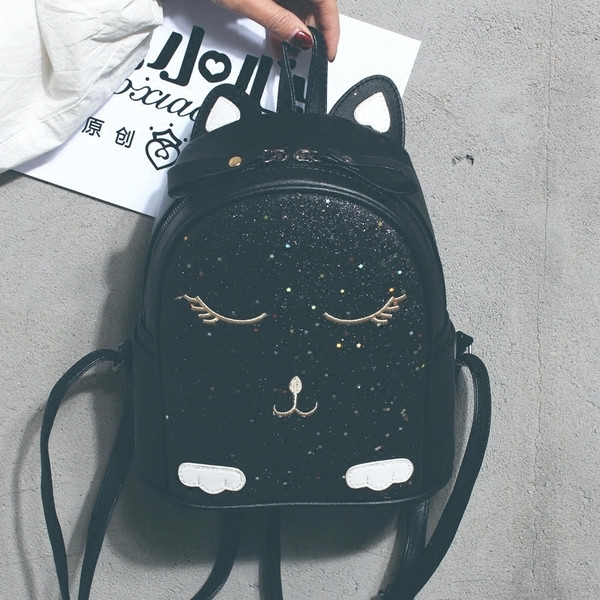 Rucsac de dama cu decor 3D si elemente stralucitoare in mai multe culori