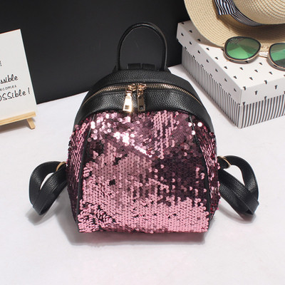 Дамска раница с пайети  в четири цвята