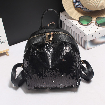 Дамска раница с пайети  в четири цвята