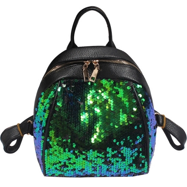 Дамска раница с пайети  в четири цвята