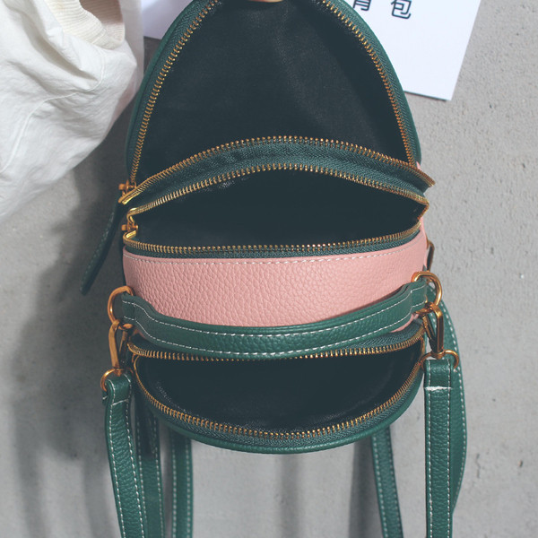 Стилна дамска раница от еко кожа с метална 3D декорация в три цвята