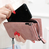 Portofel mare de dama modern cu inscriptie si elemente metalice in mai multe culori