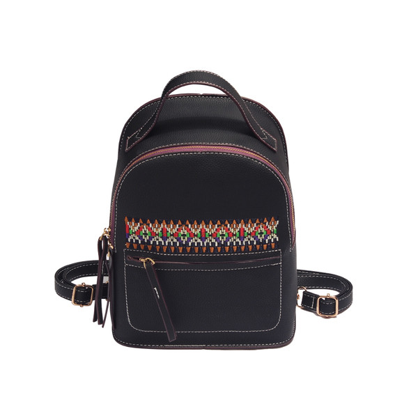 Rucsac de damă cu motive etnice în trei culori