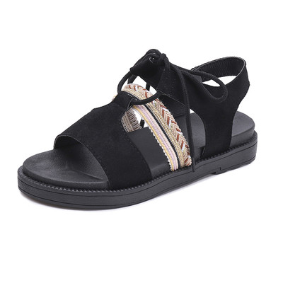 Модерни дамски сандали в римски стил-два цвята