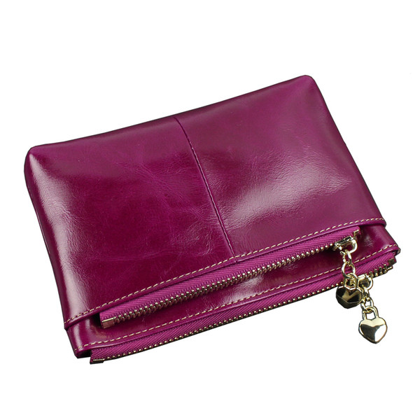 Portofel mic de dama cu fermoare din piele ecologica in mai multe culori