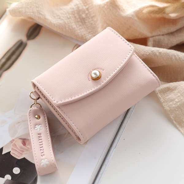 Portofel mic de dama din piele intoarsa cu perla in mai multe culori