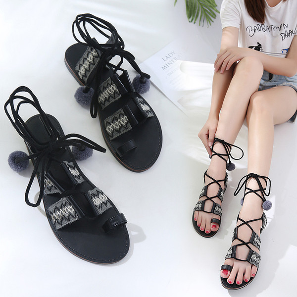 Sandale casual dama cu talpa plata din imitatie de piele in trei culori