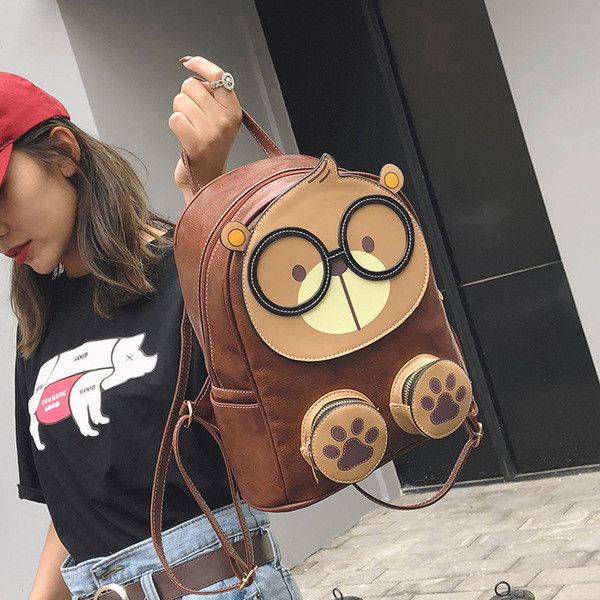 Rucsac de dama din piele ecologica cu decor 3D in mai multe culori