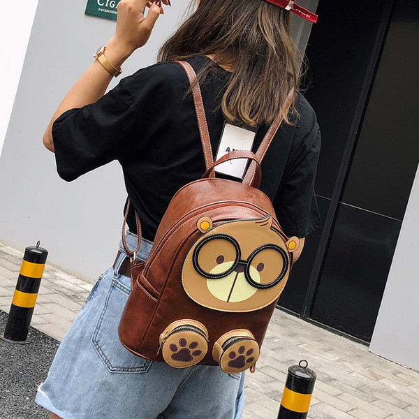 Rucsac de dama din piele ecologica cu decor 3D in mai multe culori