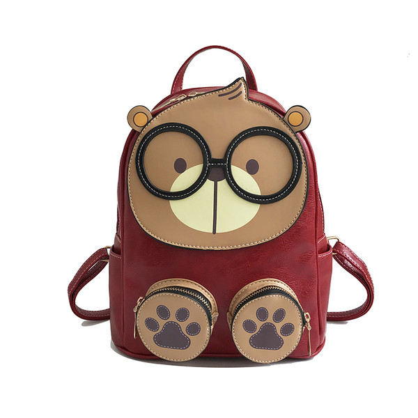 Rucsac de dama din piele ecologica cu decor 3D in mai multe culori